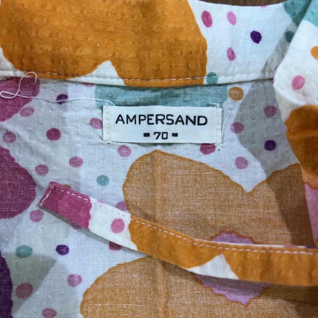 ampersand(アンパサンド)のロンパース甚平・浴衣　70 キッズ/ベビー/マタニティのベビー服(~85cm)(甚平/浴衣)の商品写真