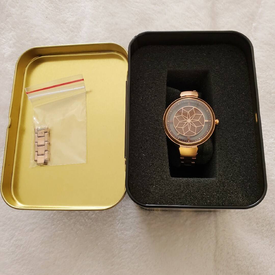 お花が時間を刻む時計 relax time bloom  腕時計 レディース オ レディースのファッション小物(腕時計)の商品写真