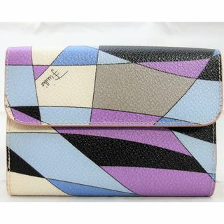 エミリオプッチ(EMILIO PUCCI)のEMILIO PUCCI　エミリオプッチ　レザー 二つ折り財布(財布)