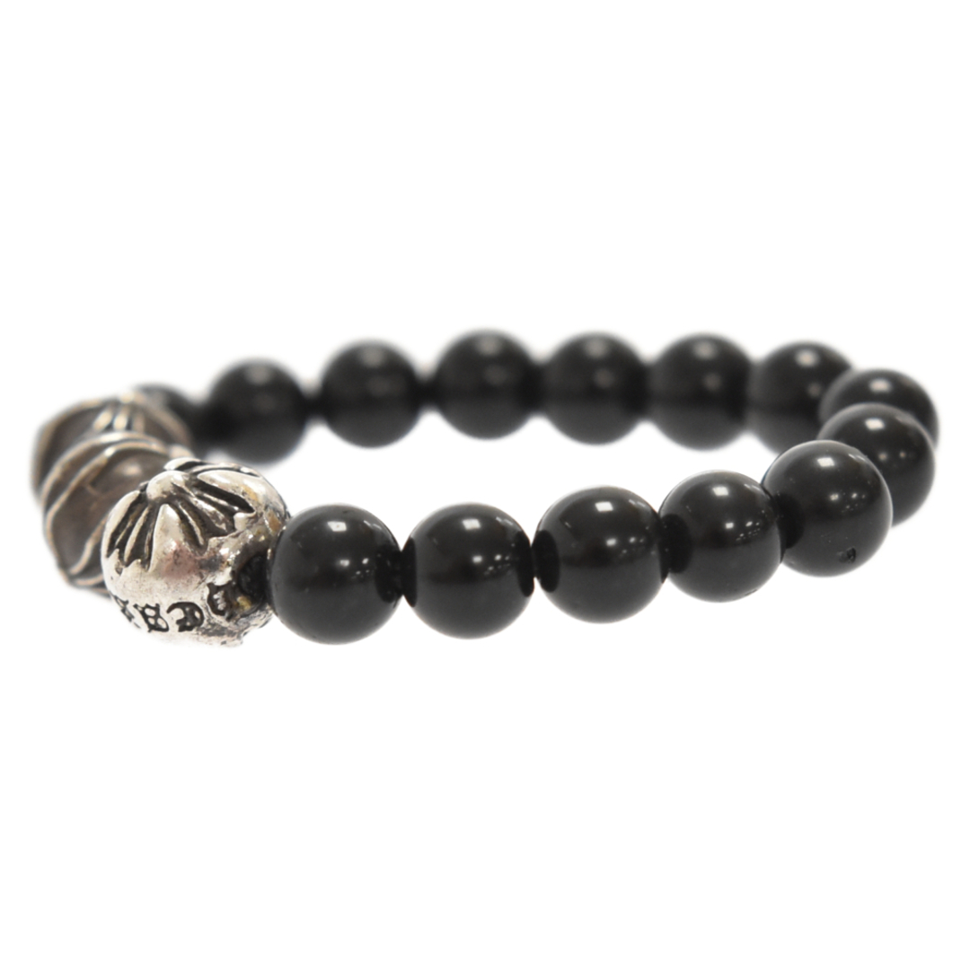 CHROME HEARTS クロムハーツ 4mm BEAD 4mmビーズ リング オニキス×シルバー ブラック