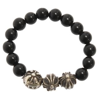 クロムハーツ(Chrome Hearts)のCHROME HEARTS クロムハーツ 4mm BEAD 4mmビーズ リング オニキス×シルバー ブラック(リング(指輪))