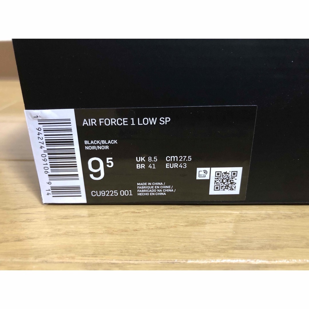 【新品】Supreme® Nike® Air Force 1 Low BLACK 8