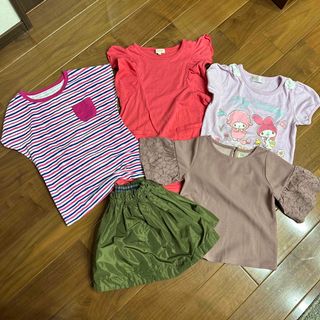 ユニクロ(UNIQLO)の女の子110センチまとめ売り(Tシャツ/カットソー)