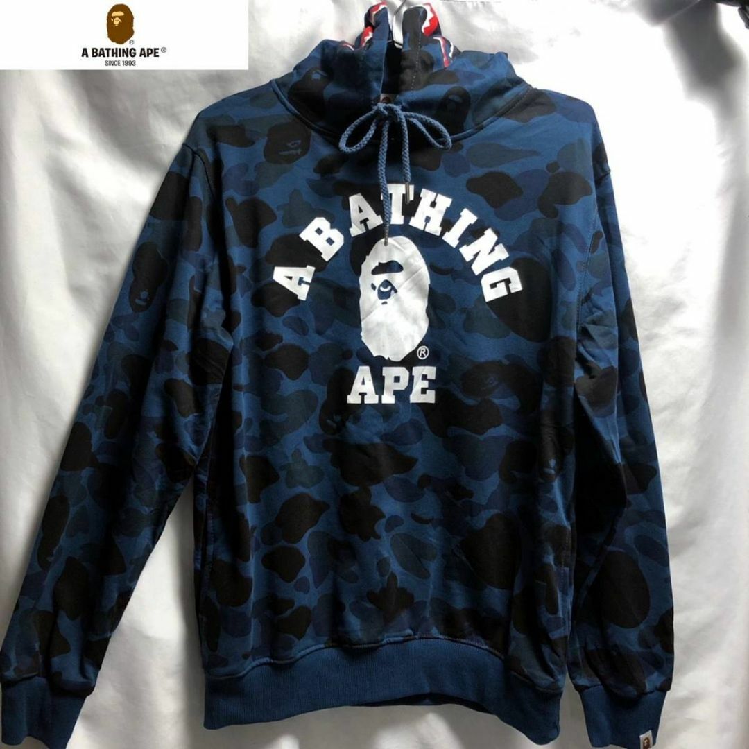 A BATHING APE シャーク カモフラパーカーメンズ