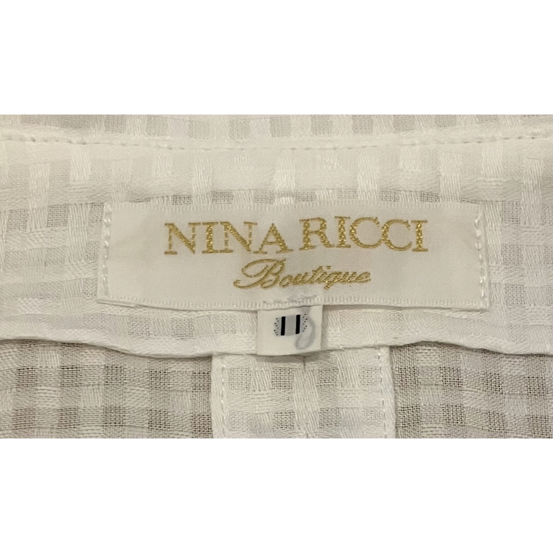 NINA RICCI(ニナリッチ)の【未使用】【NINA RICCI】透け感のある七分袖ブラウス レディースのトップス(シャツ/ブラウス(長袖/七分))の商品写真