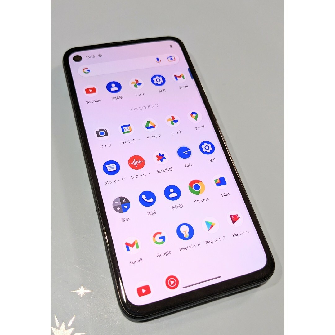 美品 SIMフリー Google Pixel 4a 128GB ジャストブラック-