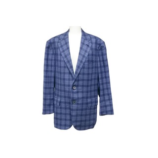 ブリオーニ(Brioni)のBRIONI ブリオーニ テーラードジャケット スーツ トップス 上着 Cashmere&Silk RG4GOL ネイビー 袖詰めあり 美品 中古 41828(その他)