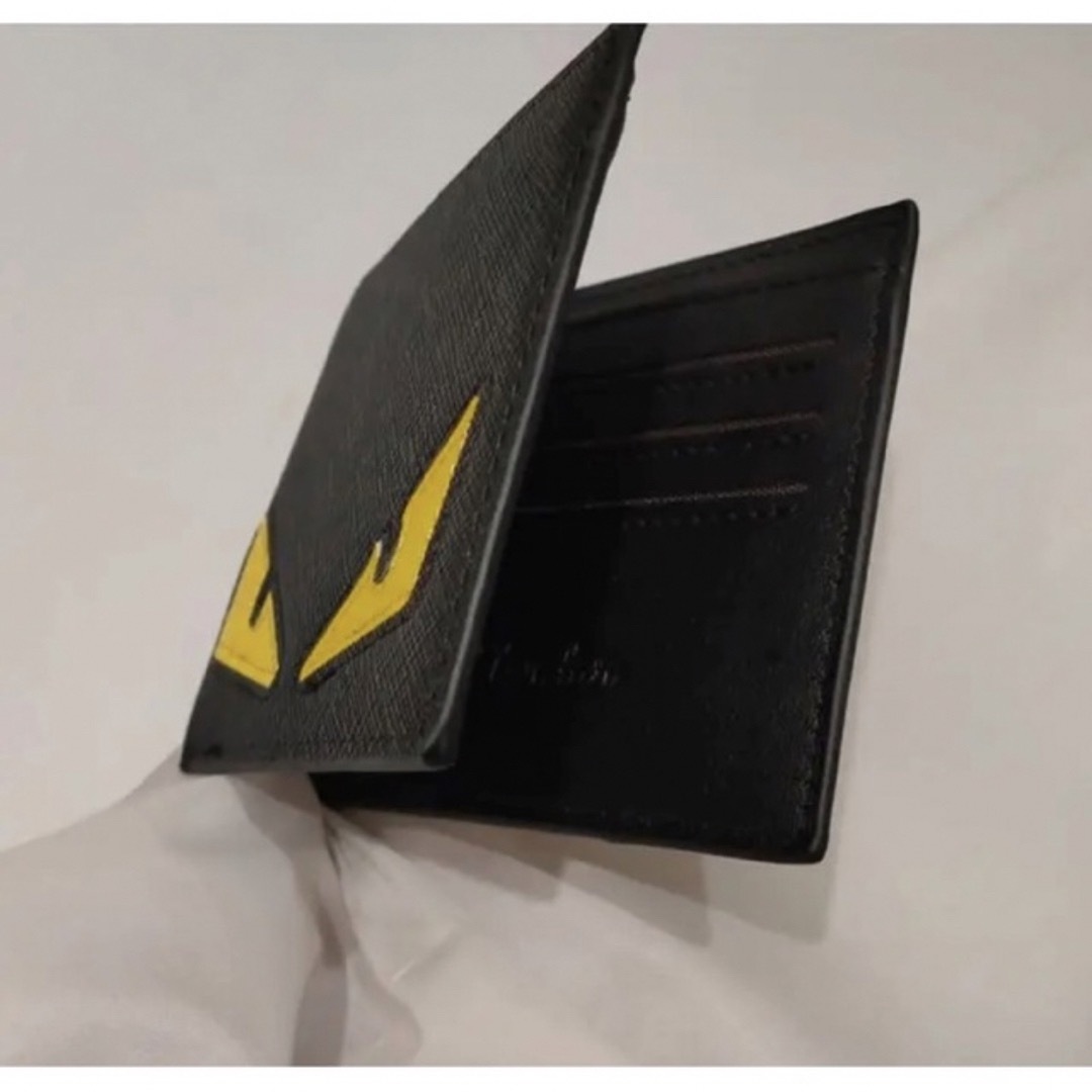 ★財布 モンスター ウォレット 二つ折りサイフ カード入れ 黄 メンズのファッション小物(折り財布)の商品写真