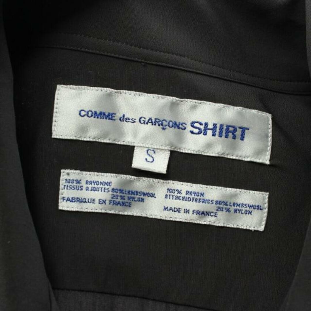 COMME des GARCONS SHIRT - シャツ ウール グレー ニット切替の通販 by