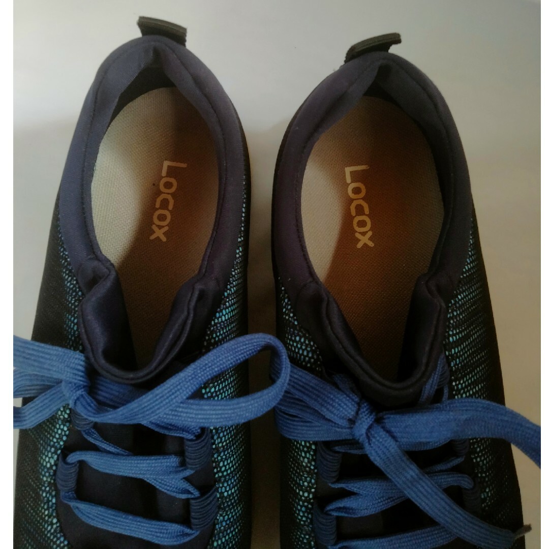 Locox(ロコックス)の美品　アクティブウォーカー　Locox スニーカー　ブルー　24.5 レディースの靴/シューズ(スニーカー)の商品写真