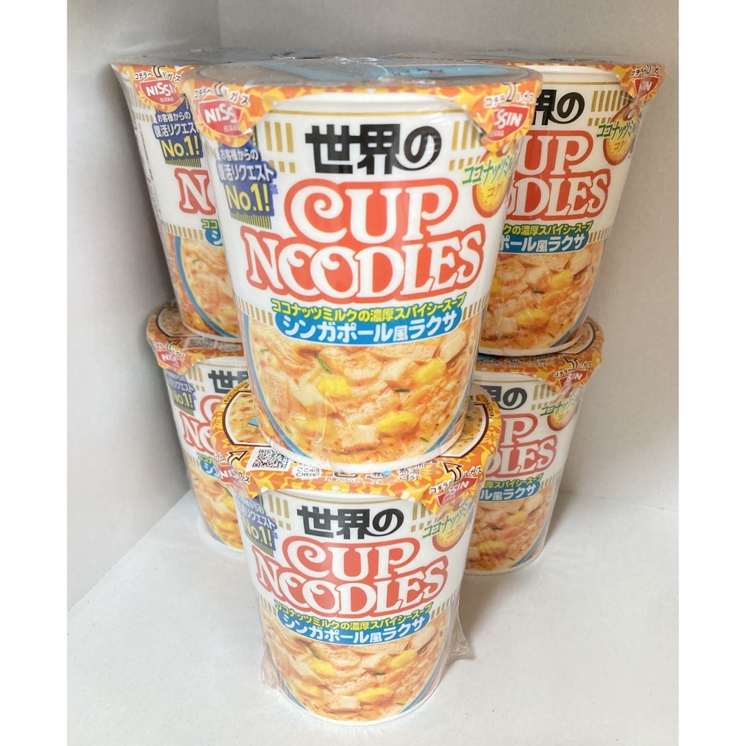 日清食品(ニッシンショクヒン)のカップヌードル　シンガポール風ラクサ　6個セット 食品/飲料/酒の加工食品(インスタント食品)の商品写真