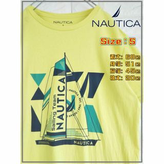 ノーティカ(NAUTICA)の米国輸入 NAUTICA ノーティカ デカロゴ Ｔシャツ　Ｓ　3257(Tシャツ/カットソー(半袖/袖なし))