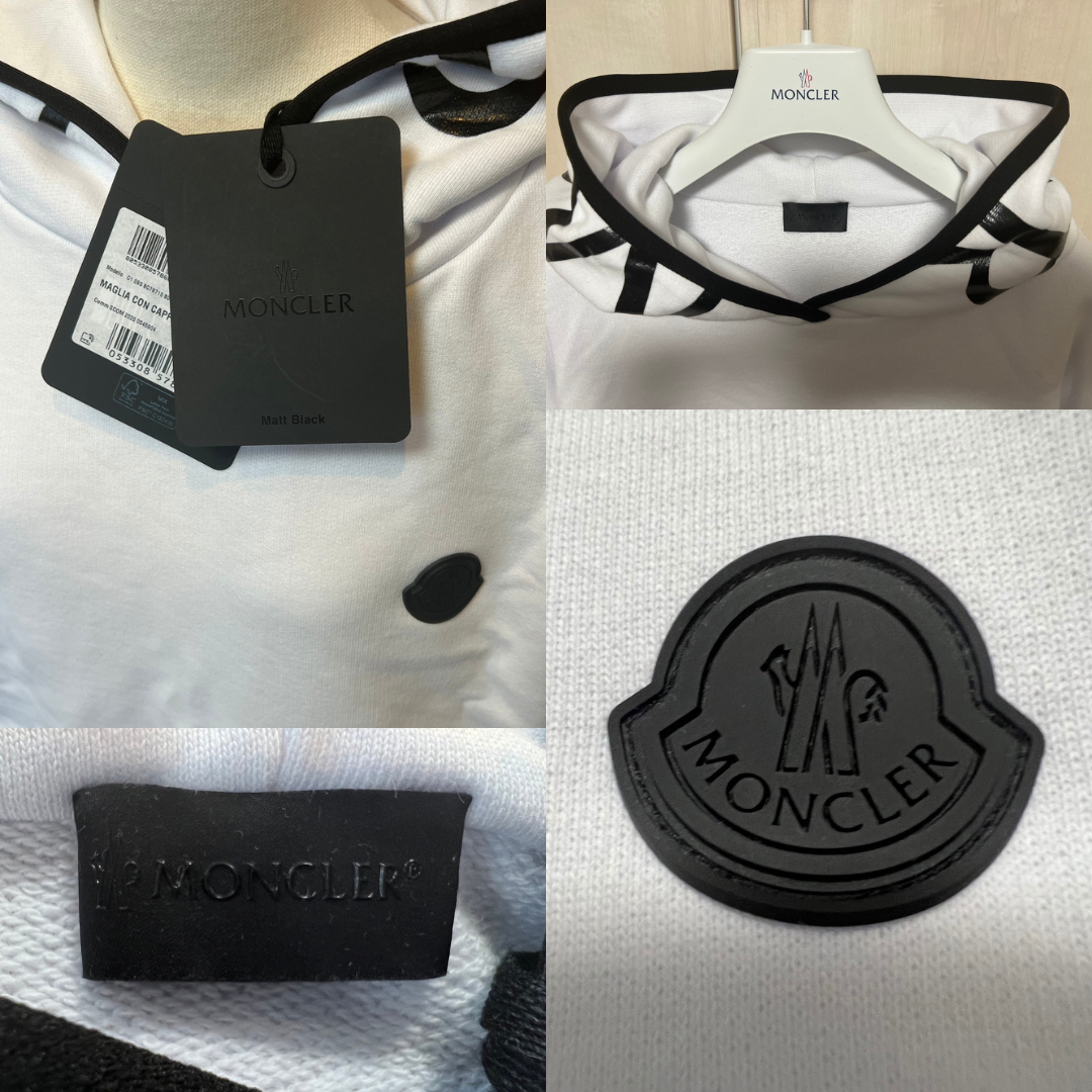 ☆新品未使用・本物保証☆MONCLER Cropped パーカー XL　白色