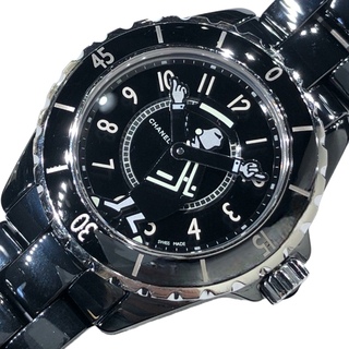 シャネル(CHANEL)の　シャネル CHANEL J12　マドモワゼル　世界555本限定 H5242 ブラック セラミック セラミック/SS 自動巻き ユニセックス 腕時計(腕時計)