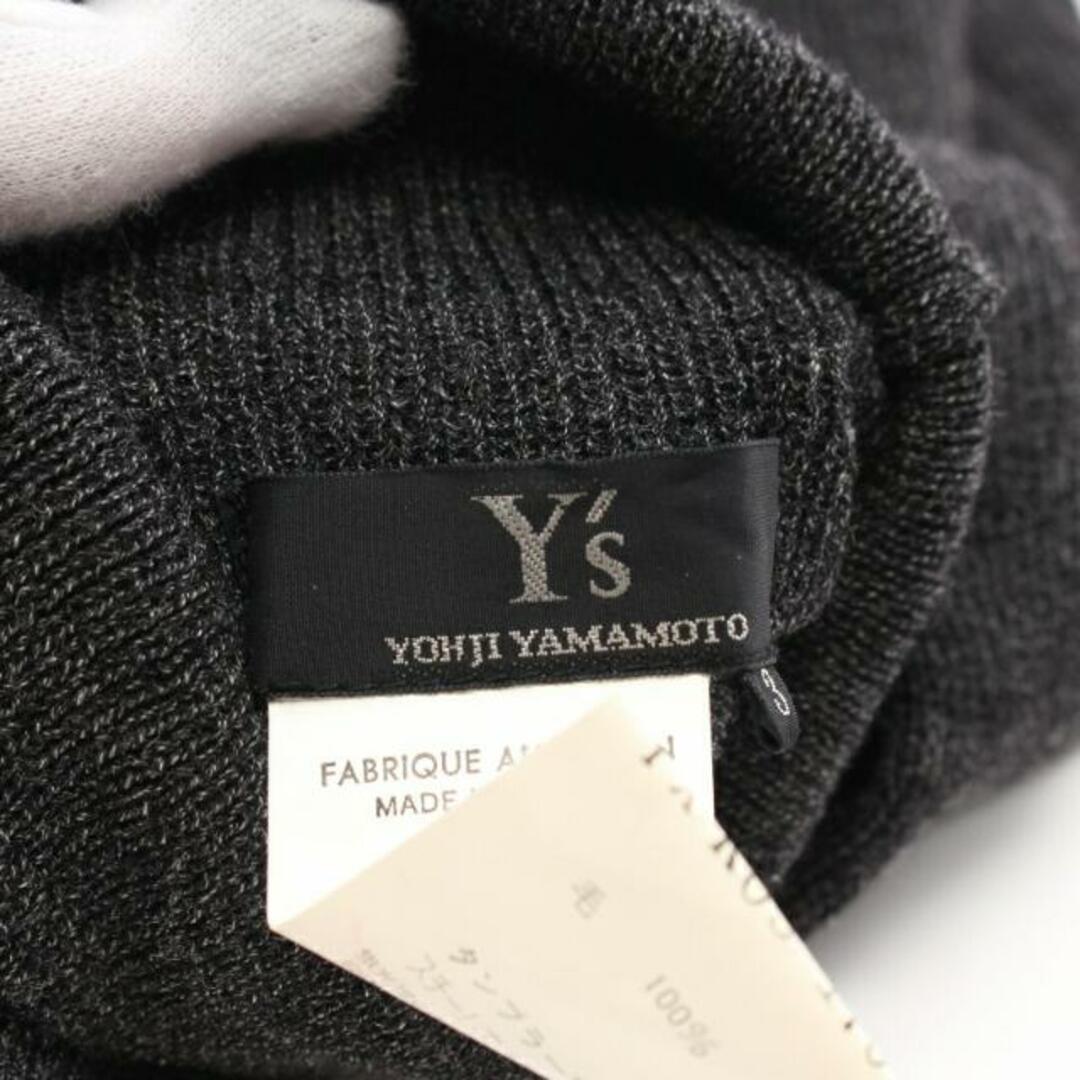 Y's(ワイズ)の ニット タートルネック ウール グレー レディースのトップス(ニット/セーター)の商品写真