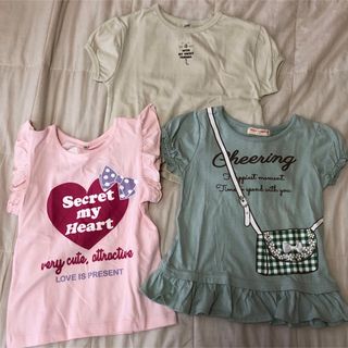 新品・未使用　タグ付　Tシャツ　3枚セット　女の子　サイズ110(Tシャツ/カットソー)