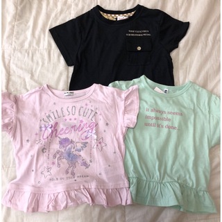 新品・未使用　タグ付　Tシャツ　3枚セット　女の子　サイズ110(Tシャツ/カットソー)
