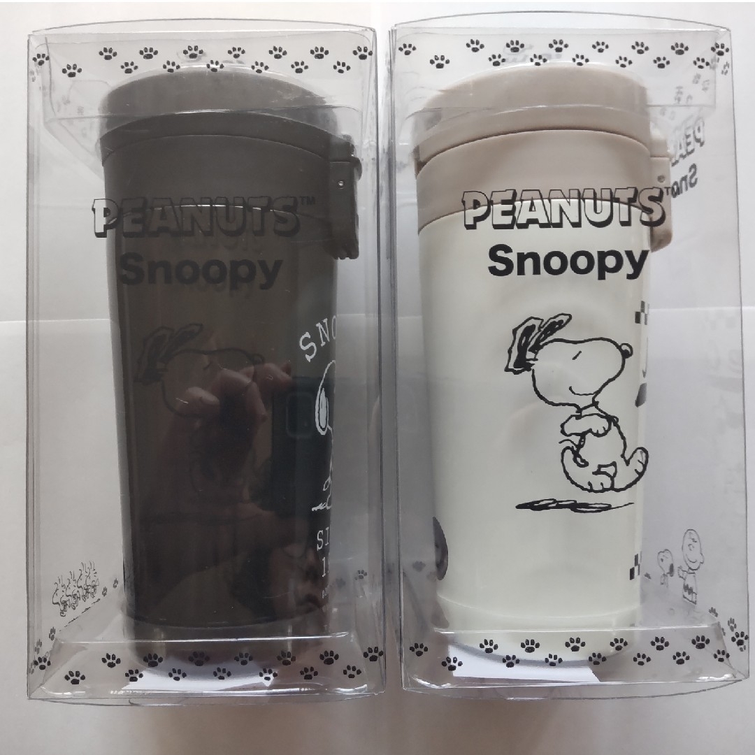 SNOOPY(スヌーピー)のスヌーピー フタ付きステンレスボトル 2個セット インテリア/住まい/日用品のキッチン/食器(タンブラー)の商品写真