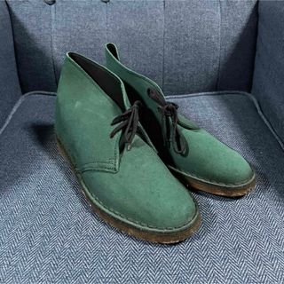 クラークス(Clarks)の極希少 イギリス製 Clarks クラークス ダークグリーン(ブーツ)