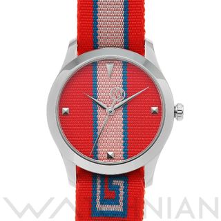 グッチ(Gucci)の中古 グッチ GUCCI YA1264070 レッド メンズ 腕時計(腕時計(アナログ))