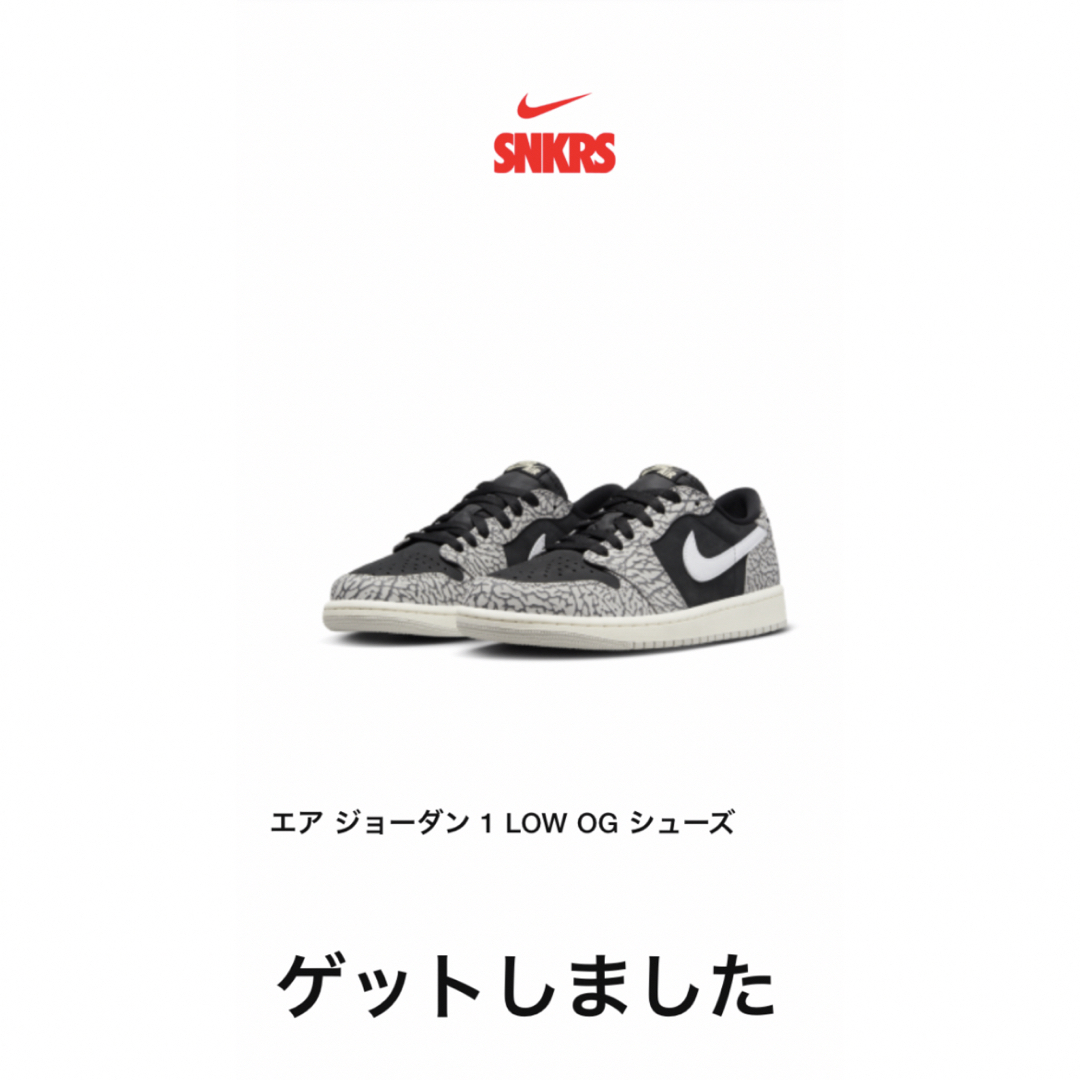 NIKE エアジョーダン1 レトロ LOW OG ブラックセメント