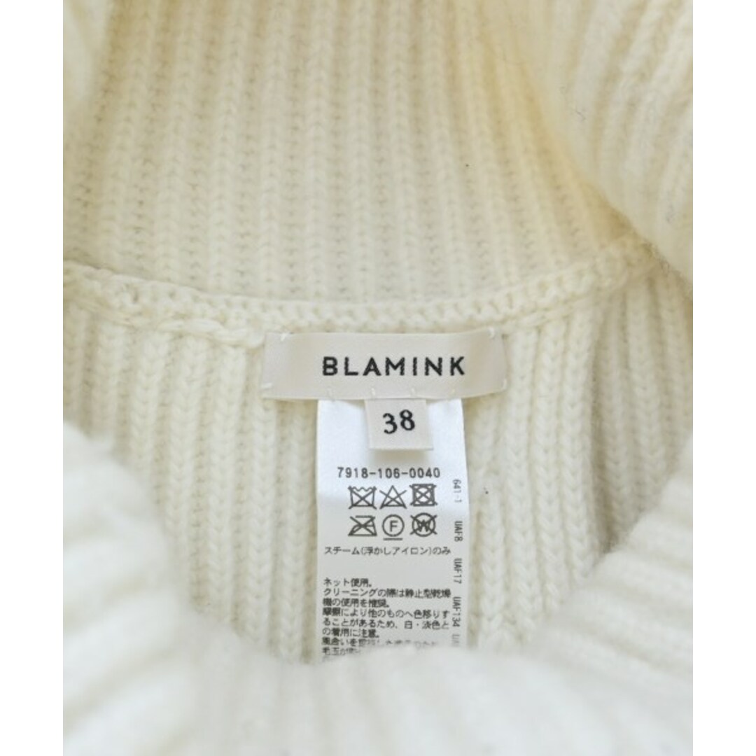 BLAMINK(ブラミンク)のBLAMINK ブラミンク ニット・セーター 38(M位) 白 【古着】【中古】 レディースのトップス(ニット/セーター)の商品写真