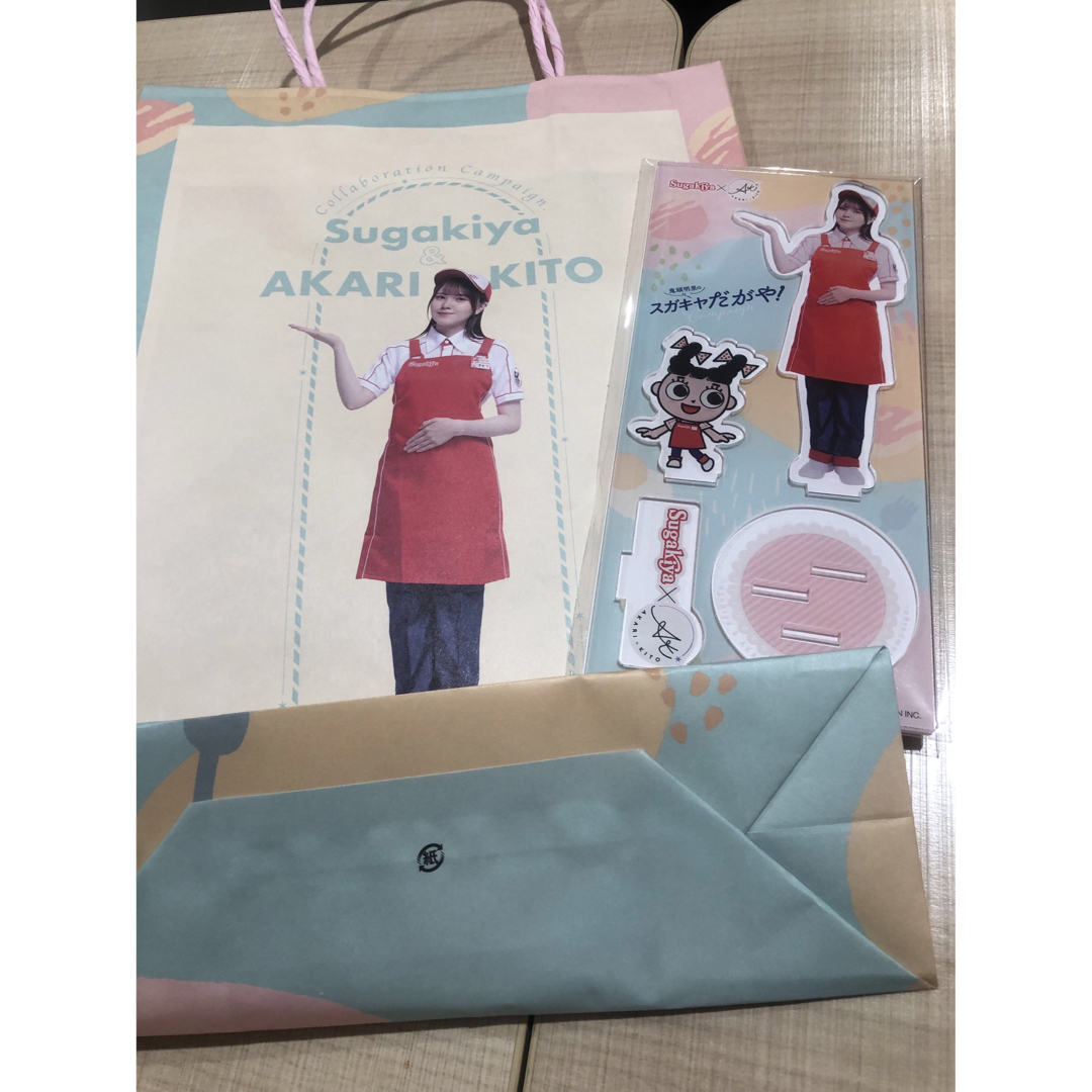 寿がきや食品(スガキヤショクヒン)の鬼頭明里 スガキヤコラボ アクスタ エンタメ/ホビーのおもちゃ/ぬいぐるみ(キャラクターグッズ)の商品写真