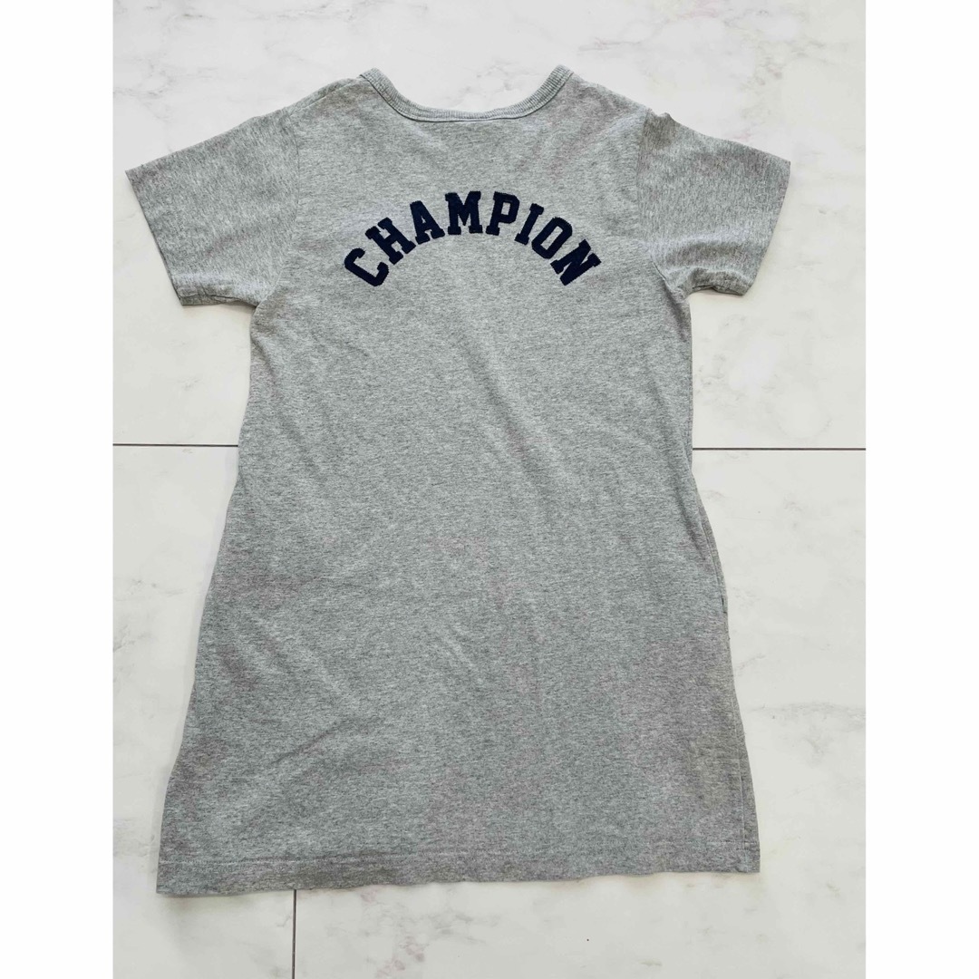 Champion(チャンピオン)のChampion チャンピオン ワンピース チュニックTシャツ 130cm キッズ/ベビー/マタニティのキッズ服女の子用(90cm~)(ワンピース)の商品写真