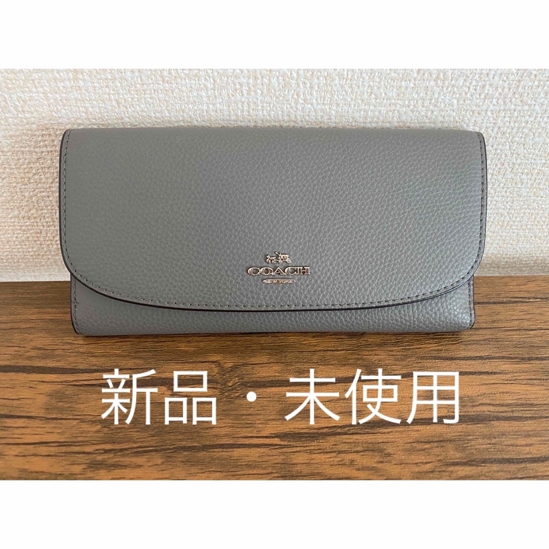 COACH   新品・未使用正規品COACH コーチ 長財布 グレーの通販