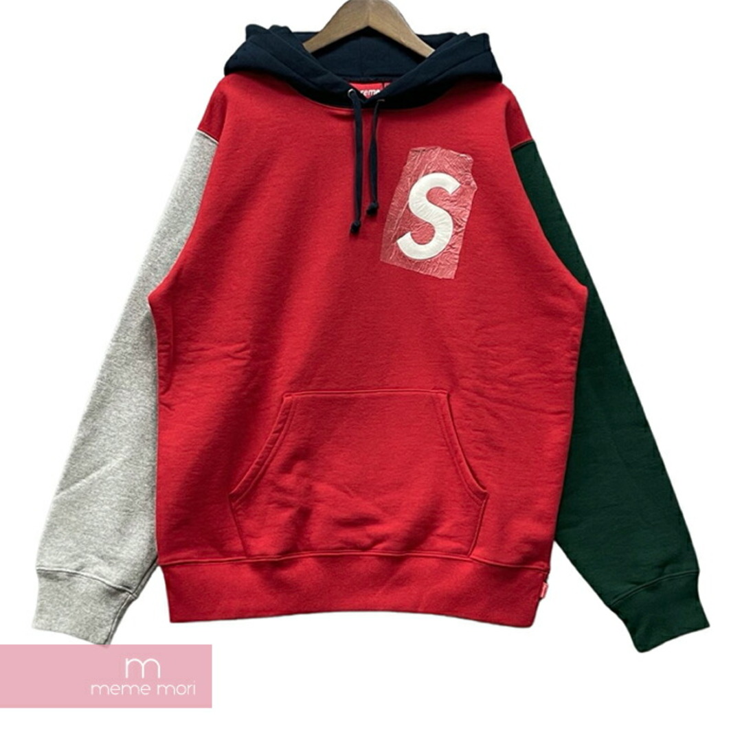アウトレット 美品 Supreme 2019SS S Logo Colorblocked Hooded