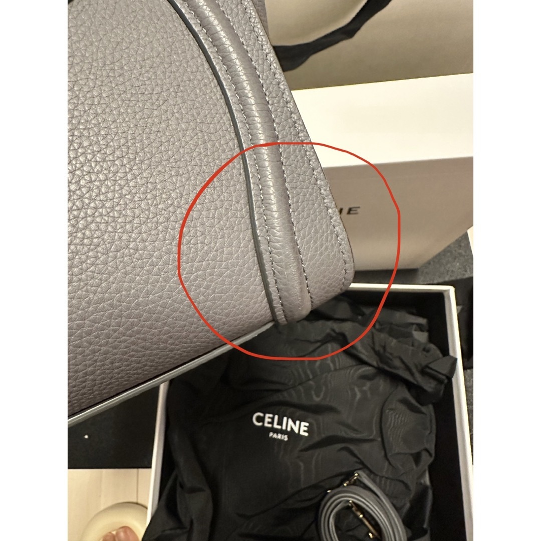 celine(セリーヌ)のセリーヌ　ナノ ラゲージバッグ / ベビードラムドカーフスキン ほぼ未使用 レディースのバッグ(ショルダーバッグ)の商品写真