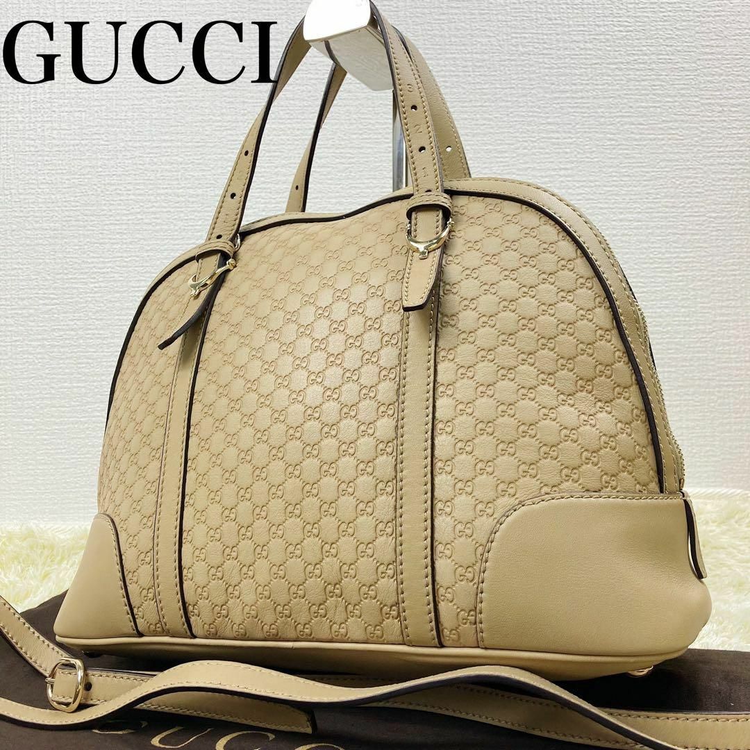 Gucci - 美品⭐️グッチ マイクロシマ 2way ミニショルダーバッグ