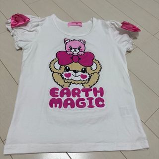 アースマジック(EARTHMAGIC)の美品★アースマジック★りぼん半袖Tシャツ140★(Tシャツ/カットソー)