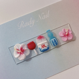 radynail ハイビスカス ラムネ かき氷 3Dパーツ ネイルパーツの通販 ...