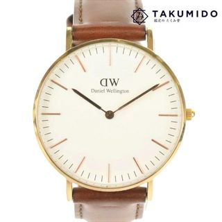 ダニエルウェリントン(Daniel Wellington)のダニエル ウェリントン メンズ腕時計 クラシック 中古 B36R11 クォーツ ホワイト文字盤 Daniel Wellington 【中古】 | ウォッチ シンプル QZ 電池式 白色 ビジネスシーン クオーツ ブランド小物 ABランク(腕時計(アナログ))