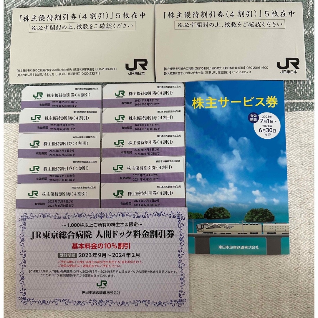 JR東日本　株主優待割引券10枚