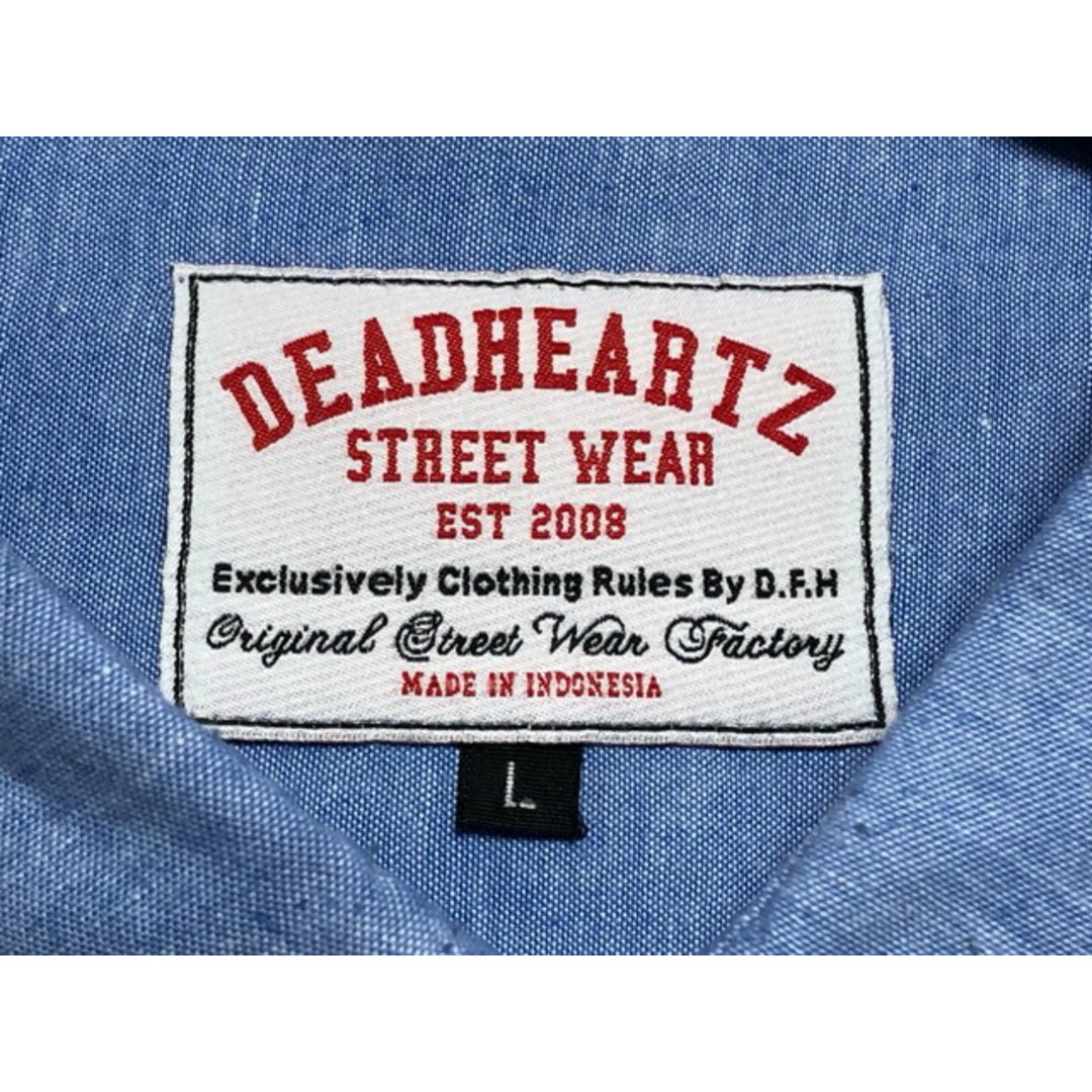 DEADHEARTZ（デッドハーツ）カモフラ切り替え　ボタンダウン　長袖シャツ【中古】【007】 メンズのトップス(シャツ)の商品写真