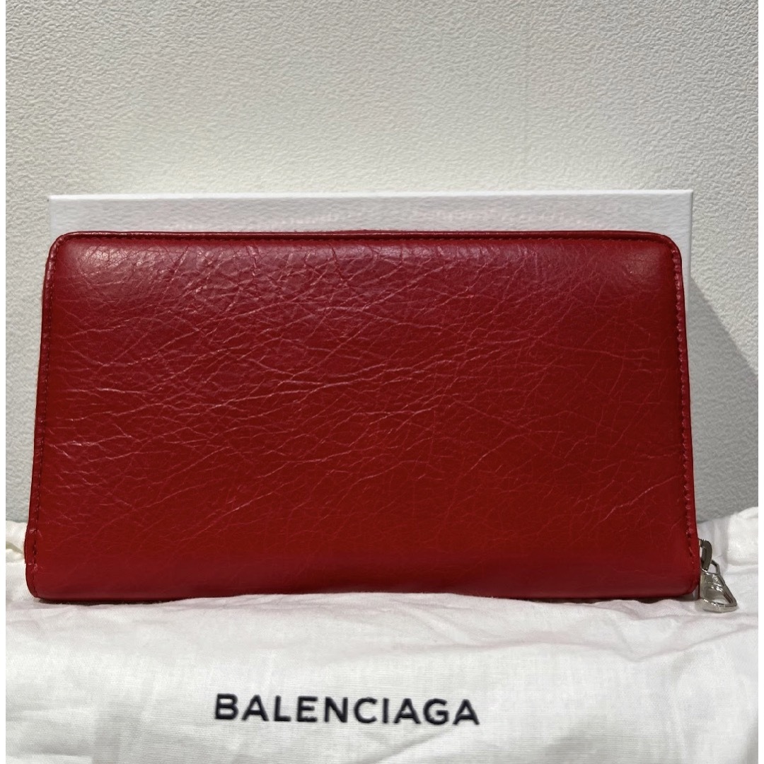 BALENCIAGA 長財布 (レッド) ※付属品:箱 バレンシアガ