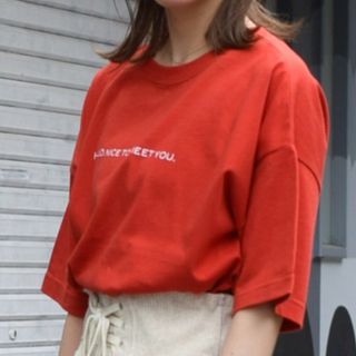 ダブルクローゼット(w closet)のシンプルロゴTシャツ(Tシャツ(半袖/袖なし))