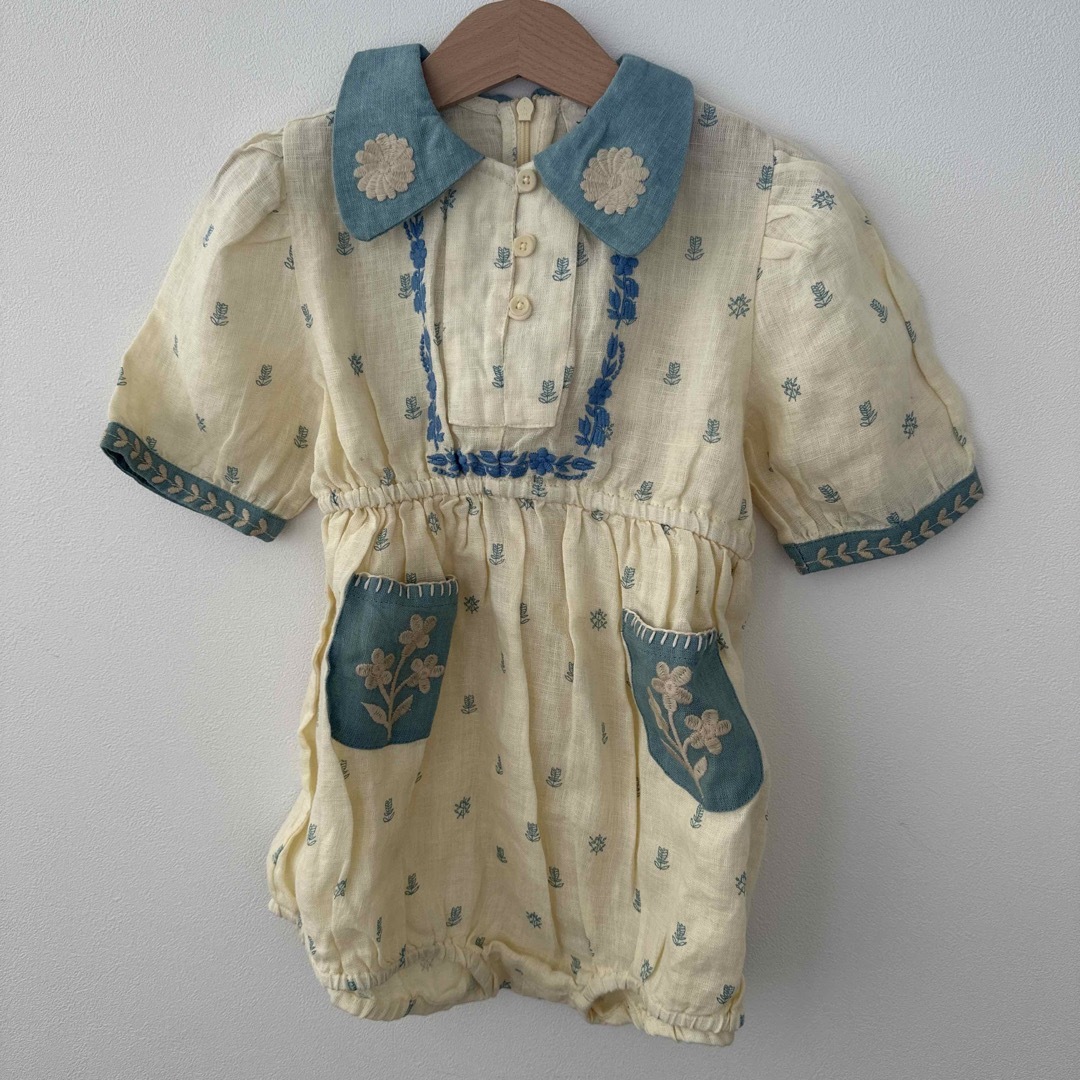 キッズ/ベビー/マタニティapolina kids Joan Romper - Folk Calico