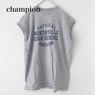 チャンピオン(Champion)の【美品】champion チャンピオン　フレンチスリーブTシャツ　ロゴTシャツ(Tシャツ(半袖/袖なし))