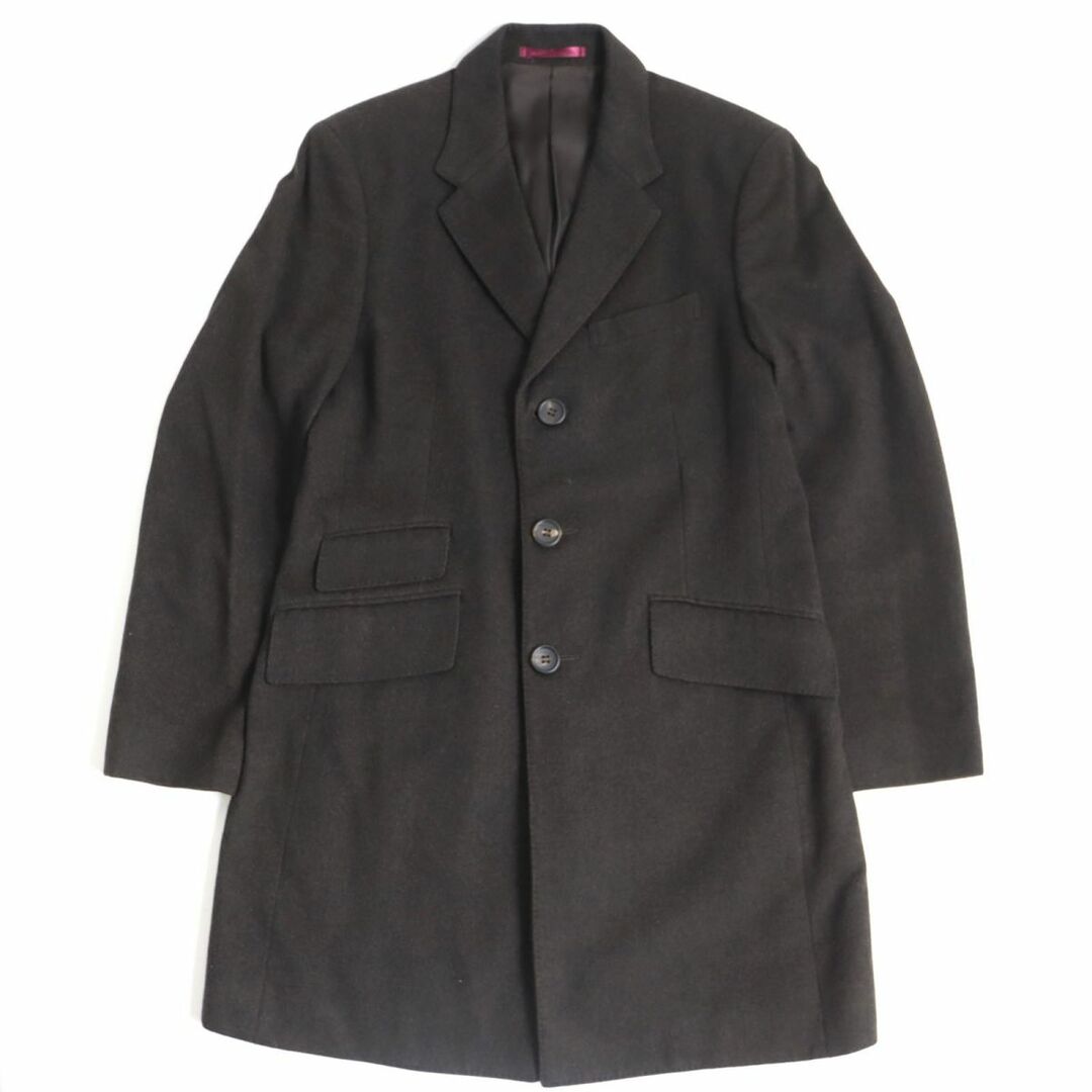 良品◇PS Paul Smith ポールスミス カシミヤ100% 無地 チェスター