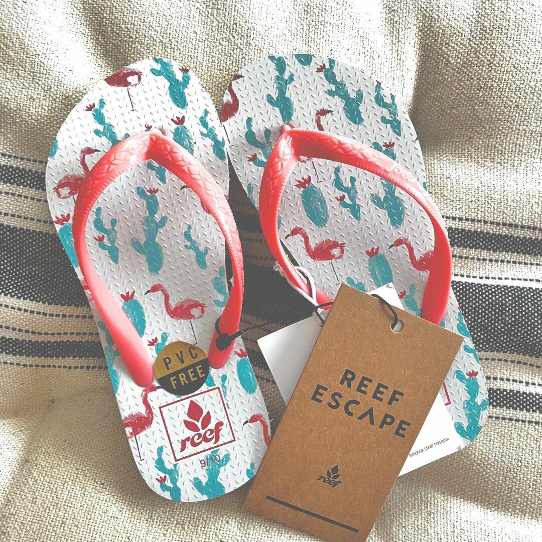 havaianas(ハワイアナス)の未使用新品♪ REEF ＊ リーフ PVCFREEビーチサンダル♪16〜17cm キッズ/ベビー/マタニティのキッズ靴/シューズ(15cm~)(サンダル)の商品写真