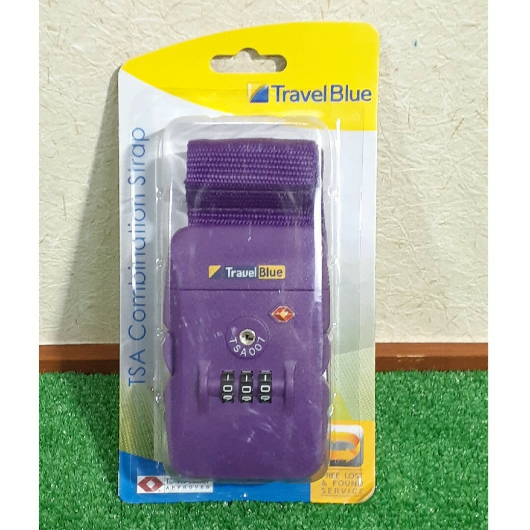 Travel Blue トラベルブルー キャリーカート＆ラゲッジベルトのセット インテリア/住まい/日用品の日用品/生活雑貨/旅行(旅行用品)の商品写真