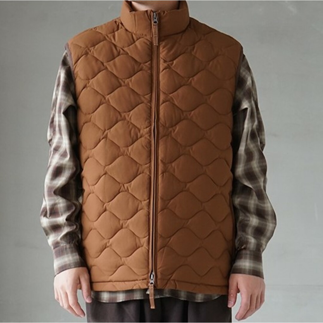 DAIWA PIER39 ダイワ ピア39 22AW TECH QUILT STAND COLLAR LINER VEST テックキルトスタンドカラーライナーベスト BJ-24022W L(JP) BROWN ダウン キルティング アウター【新古品】【DAIWA PIER39】