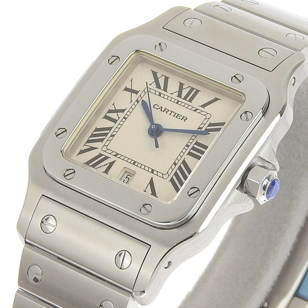 Cartier(カルティエ)のカルティエ CARTIER サントスガルベLM クォーツ 腕時計 メンズ SS ホワイト文字盤 W20060D6 中古 新入荷 CA0435 メンズの時計(腕時計(アナログ))の商品写真