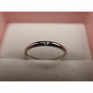 ダイヤモンド入りサージカルリング 0.1ct　14号