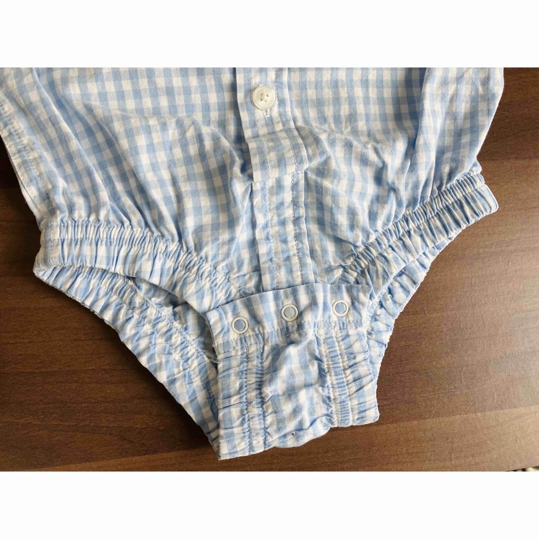 babyGAP(ベビーギャップ)のbabyGap UNIQLO 80 ロンパース 2点セット キッズ/ベビー/マタニティのベビー服(~85cm)(ロンパース)の商品写真