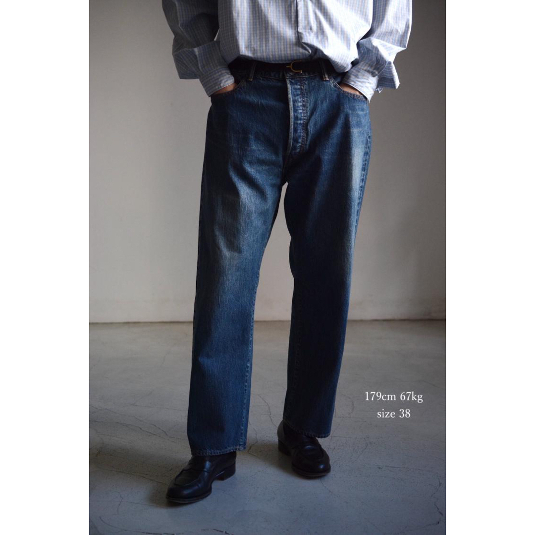 1LDK SELECT(ワンエルディーケーセレクト)の新品 A.PRESSE アプレッセ WashedDenimWidePants メンズのパンツ(デニム/ジーンズ)の商品写真