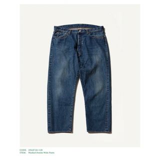 ワンエルディーケーセレクト(1LDK SELECT)の新品 A.PRESSE アプレッセ WashedDenimWidePants(デニム/ジーンズ)